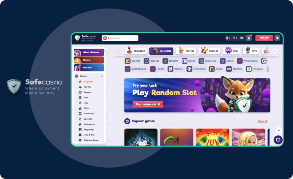 Spiele bei SafeCasino