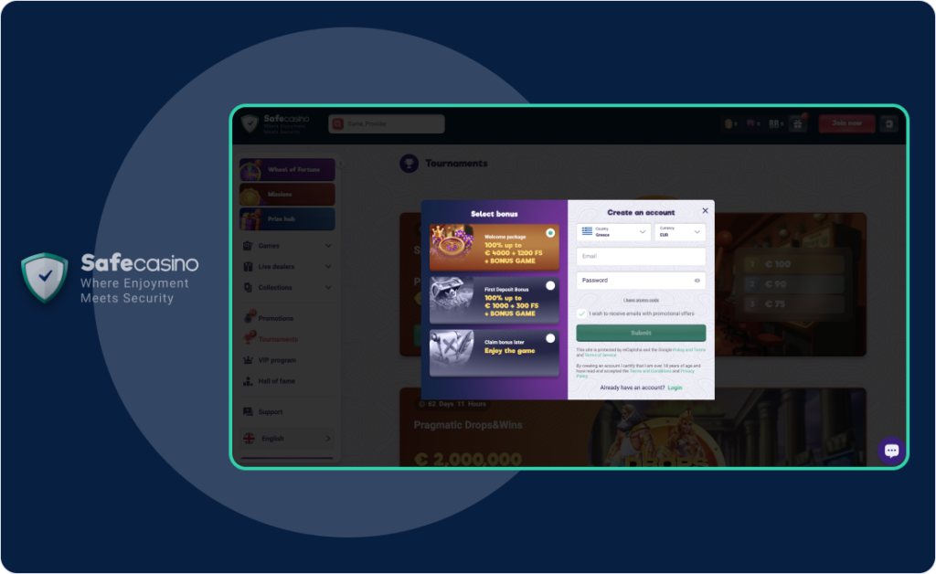 Registro, inicio de sesión y seguridad